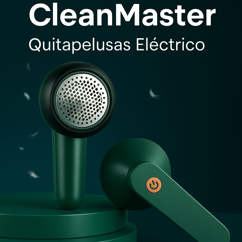 CleanMaster - Quitador de Pelusa Eléctrico Recargable | Devuelve la Vida a Tu Ropa en Segundos ⚡
