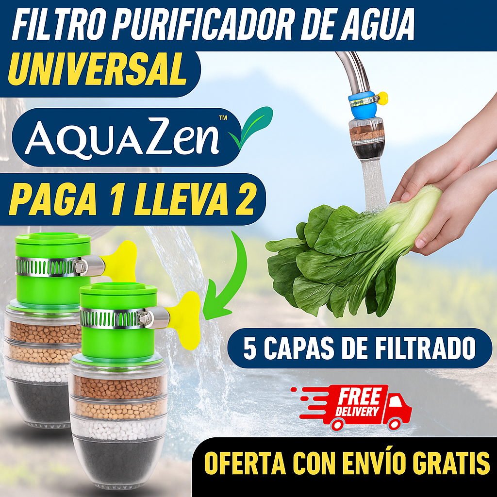AquaZen™  Filtro Purificador Agua Mineral